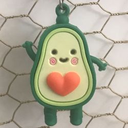 Super Cute Avocado Heart Keychain New