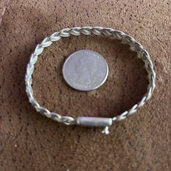 Sterling Silver Rope Braclet 75.00