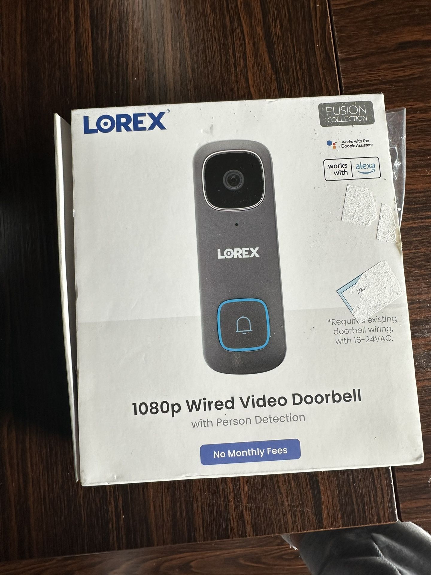 Lorex 1080p Wired WiFi Smart Video Doorbell Camera