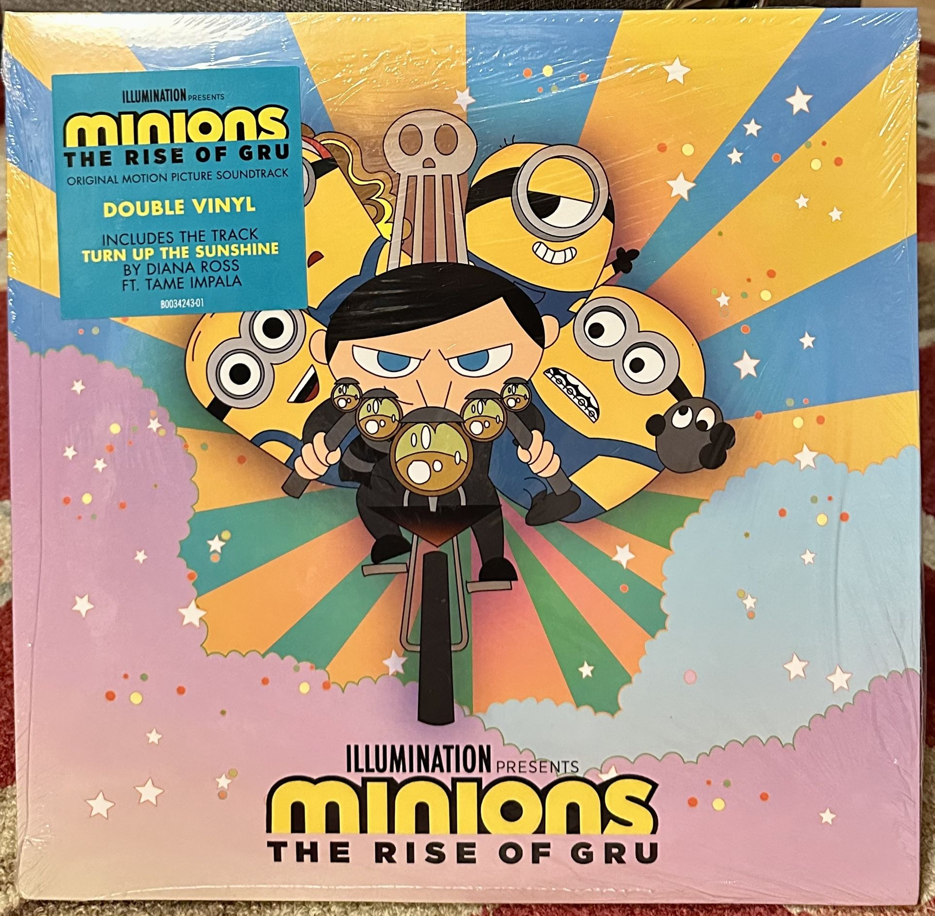 minions THE RISE OF GRU Soundtrack Double Vinyl Album NEW