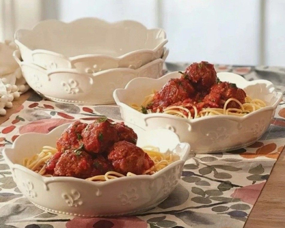 Princess House Marbella Pasta Bowls