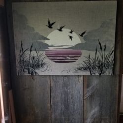Fabric wall art