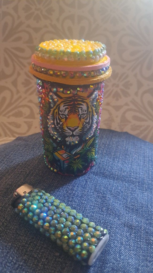 Tiger Eyes Cuztom Stash Bottle
