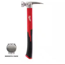 Milwaukee 19 oz. Smooth Face Poly/Fiberglass Handle Hammer=Milw-131