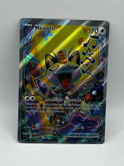 Non TCG Pokemon Meowth Fan Art Card