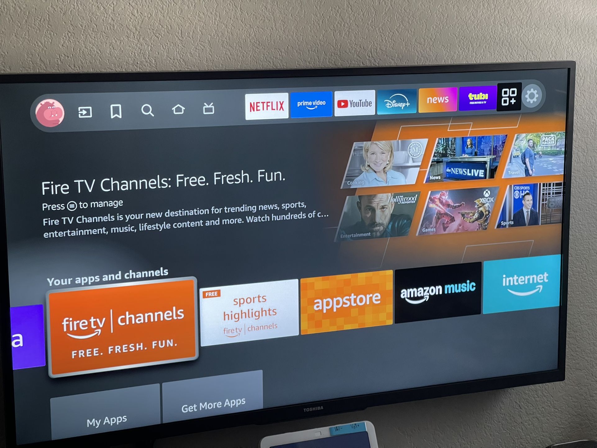 Toshiba 43” TV