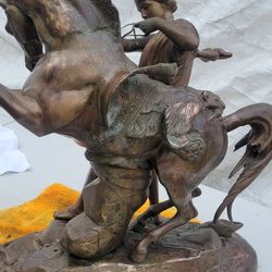 Colection Horse And Person Of Bronze