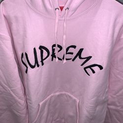 Supreme FTP Arc Hoodie Sweatshirt - Pink - Medium