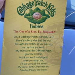 Brand new Cabbage Patch Doll still in box $75