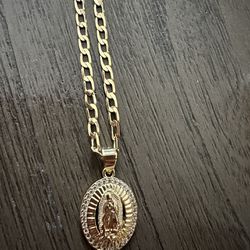 Gold Filled Chain With Oval Virgin