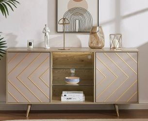 LED TV Stand ‼️ The corner of the table is somewhat damaged.‼️
