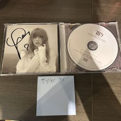 WITH HEART❤️ Taylor Swift The Tortured Poets Department CD + Signed Manuscript