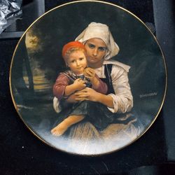 The Beauty of Bouquereau Collector Plate Frere et Soeur