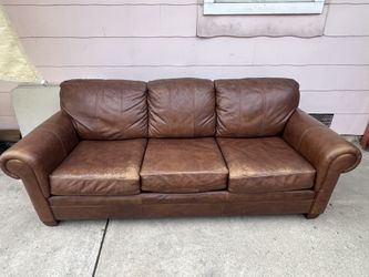 Ethan Allen Leather Couch $60