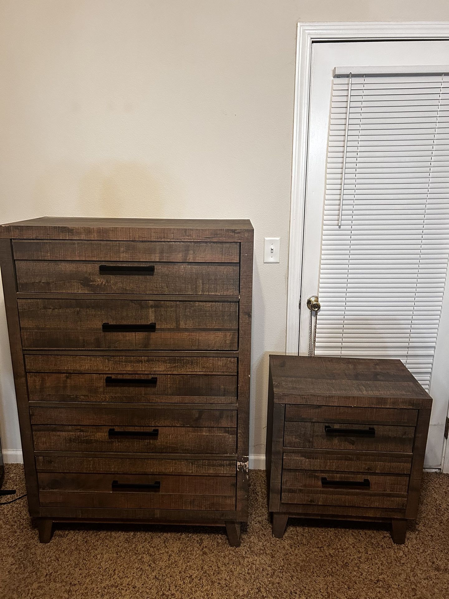 Matching Dresser And Bedside Table