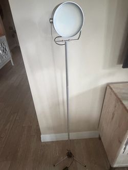 Silver Round Head Floor Lamp LED