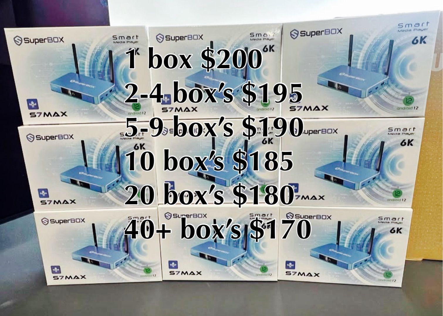 Superbox S7 Pro new sealed 1 year warranty v see box superbox super box