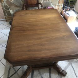 Dining Room Table, Six Chairs, Match Hutch
