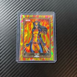 Case hit of x-23 marvel Topps chrome