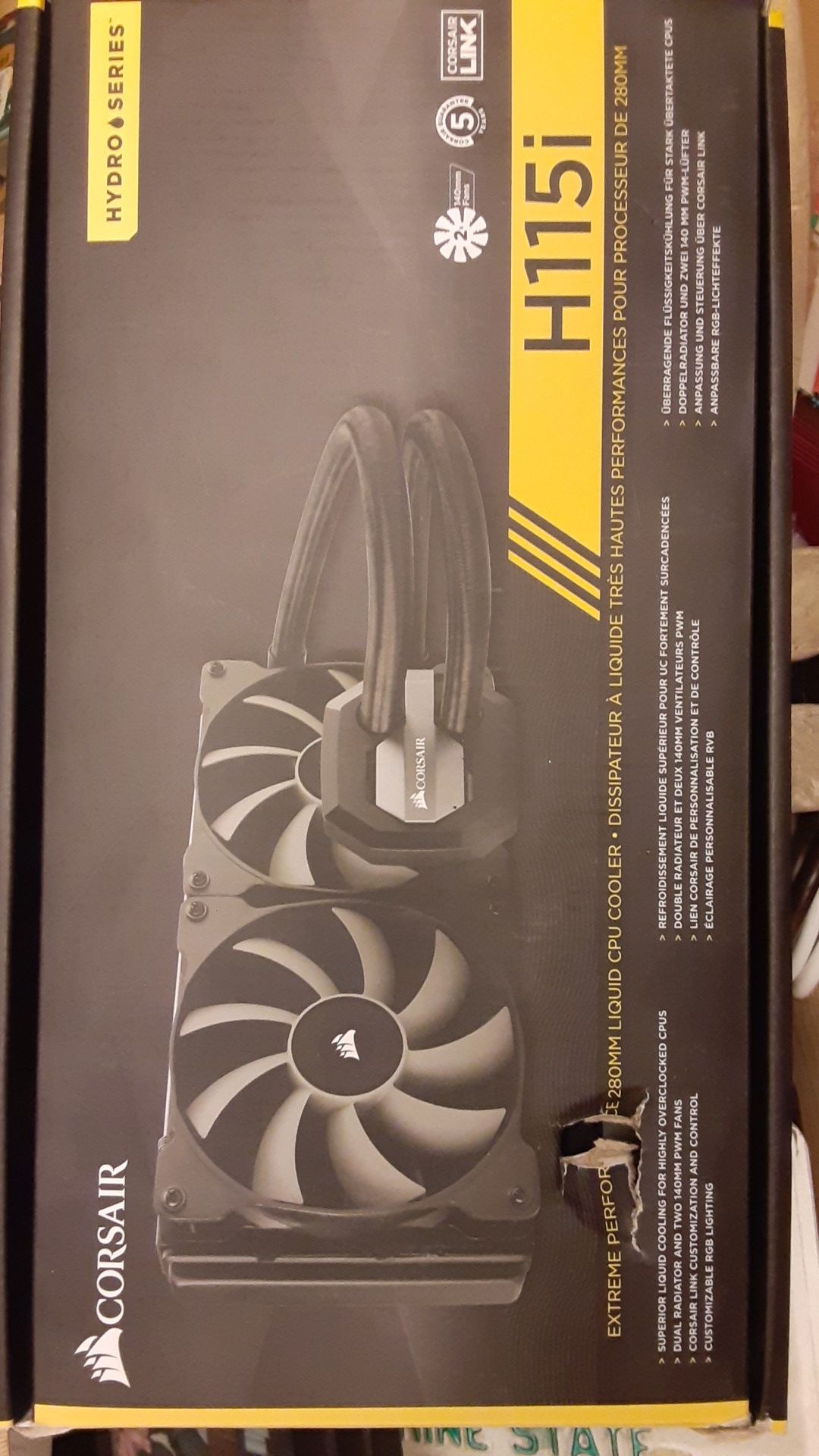 Corsair H115i AIO 280mm