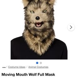 Halloween Moving Mouth Wolf Mask 