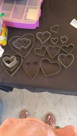 Heart shaped cookie cutters