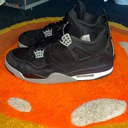 Jordan 4 Black Canvas
