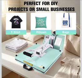 BetterSub 15x15 Heat Press Machine for T-Shirts, Industrial Sublimation & Heat Transfer – Digital LCD Control, Teflon Coated Surface, Clamshell Design