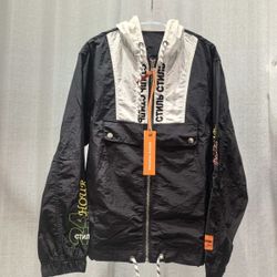 HERON PRESTON Sun Protection Hooded Jacket Embroidered Thin Outerwear Unisex