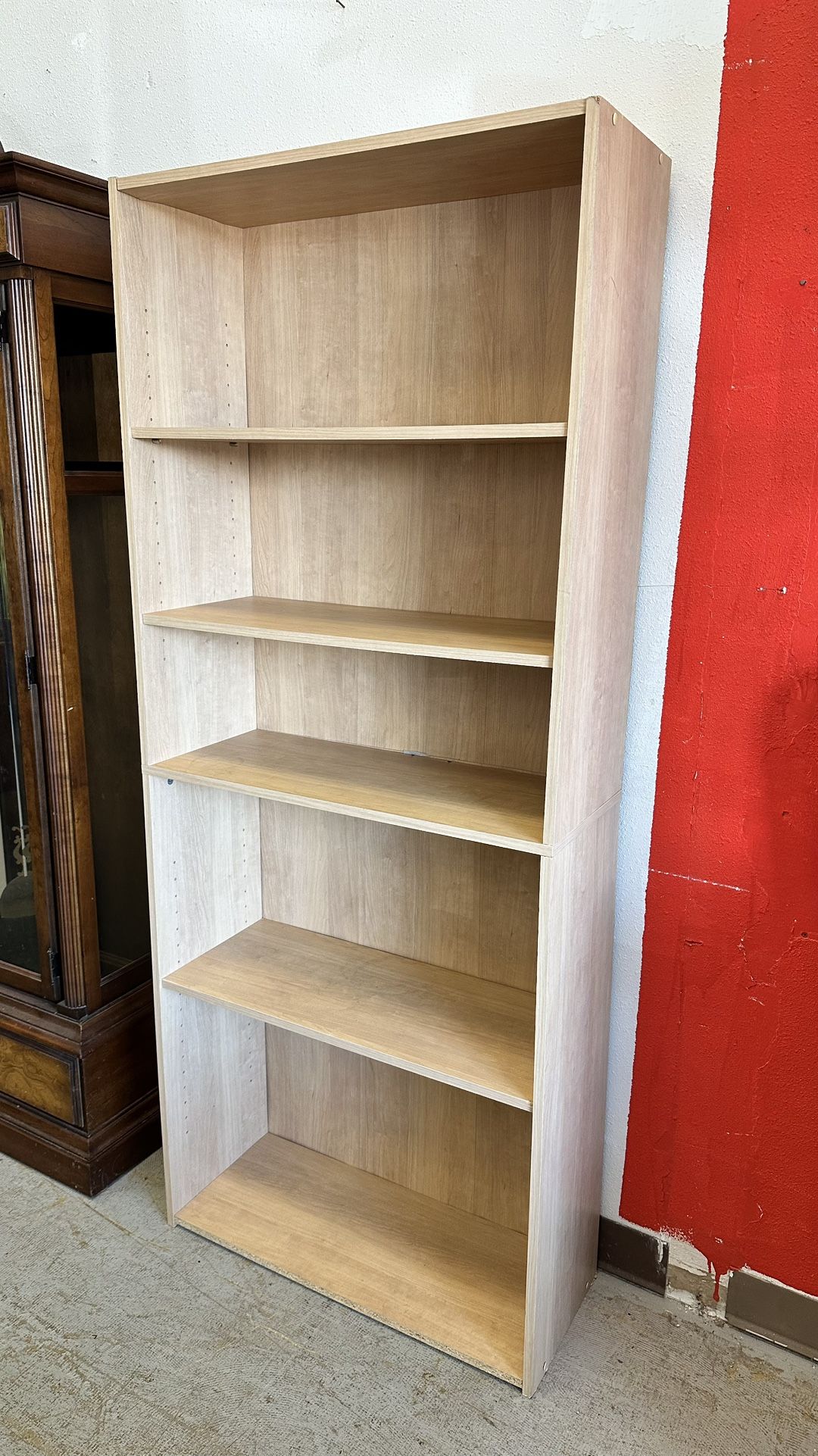 5-Shelf Bookcase with Adjustable Shelves