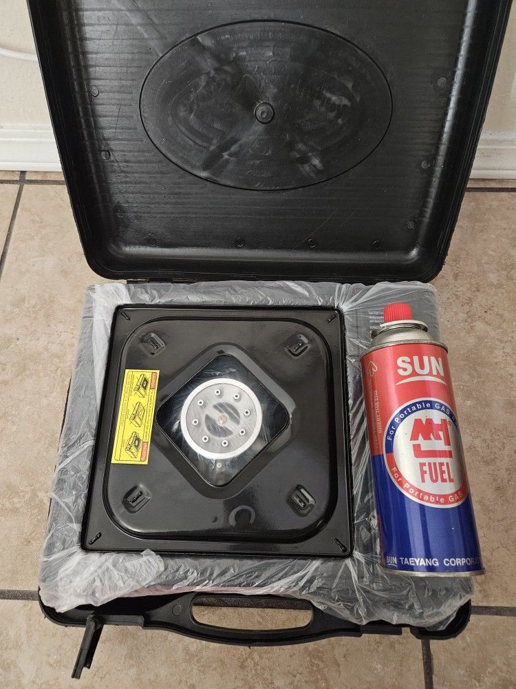 Portable Camping Stove W/ 2 Butane Fuel Bottles