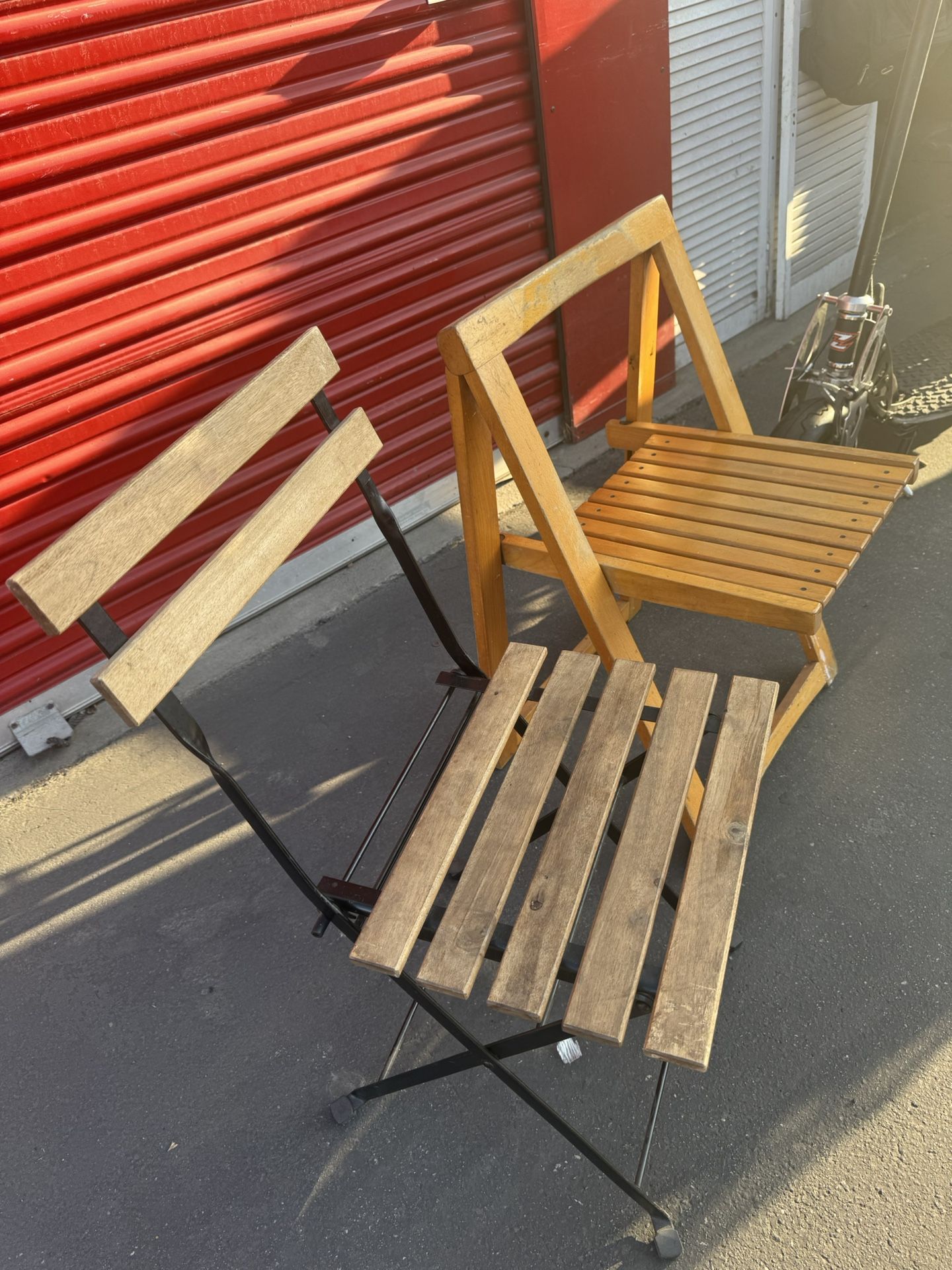 Old School Collapsible Chairs