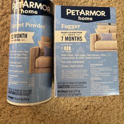 Brand new—PetArmor Home Flea Treatment Bundle (Carpet Powder + Fogger)