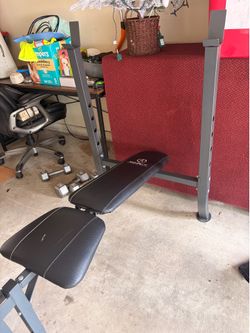 Home Gym Bundle – Marcy Diamond Elite Weight Bench + Gold’s Gym Weights
