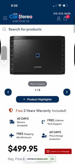 Alphine 5 channel amp