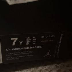 Air Jordan Dub Zero Classic Charcoal 