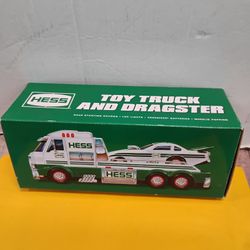 2016 Hess Toy Truck and Dragster set With nice features .