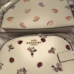 New COACH LADY BUG FLRL Purse  (read Please)