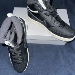 nike court vision mid winter dark smoke grey light bone