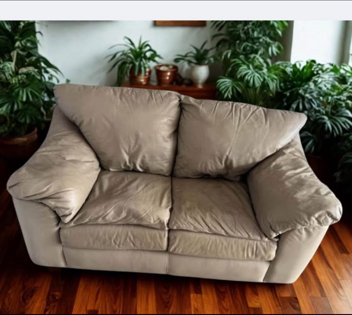 Sealy Leather Loveseat