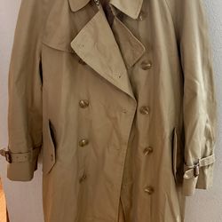 Vintage Chaps Ralph Lauren Trench Coat w/ Wool Liner - Size 46R