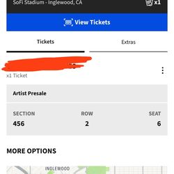 Kanye West Concert Ticket Sec 456