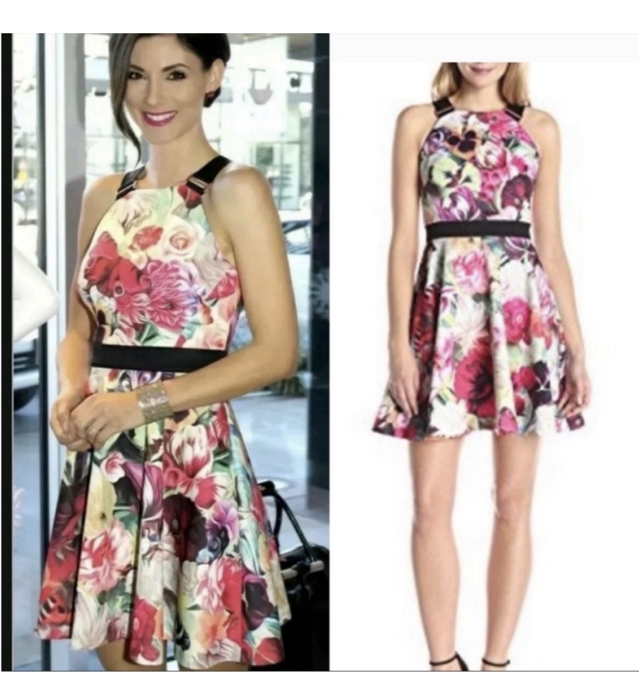 Ted Baker London Samra Floral Swirl Skater Dress