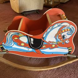 Vintage Child infant Spring Rocking Horse