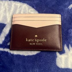 Burgundy & Nude Kate Spade  Wallet