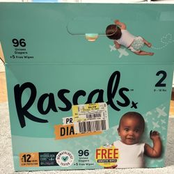 RASCALS Diapers Size 2 