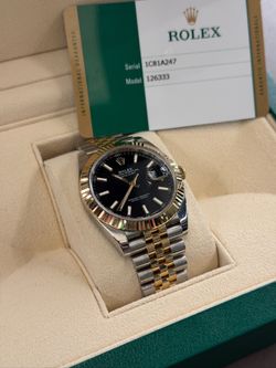 Rolex Datejust 126333 Black Dial 2017 | box & paper | jubilee