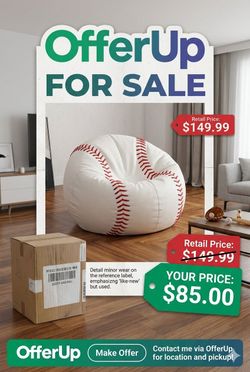Baseball bean bag