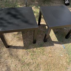 2 Black IKEA Side Tables 