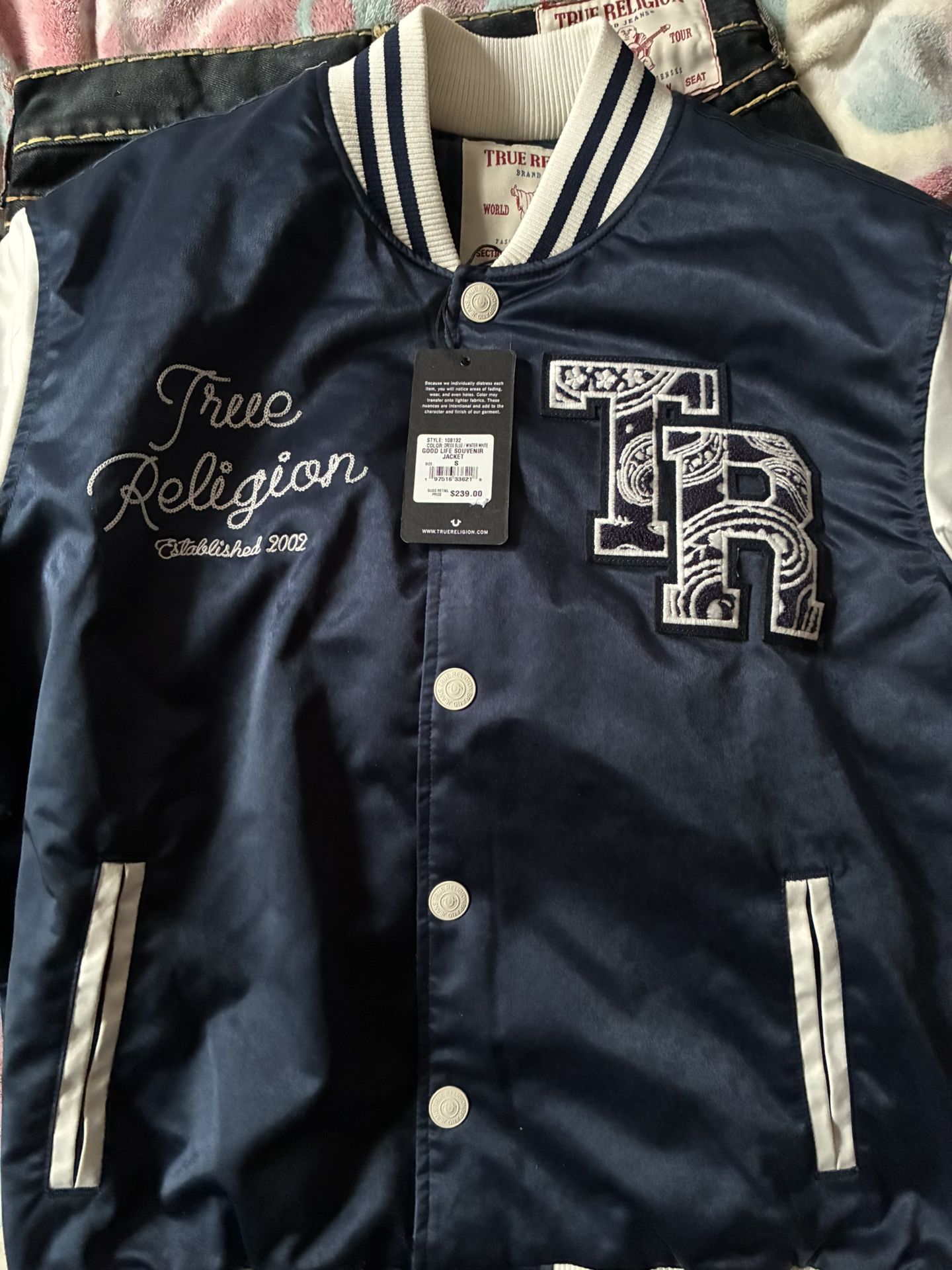 True Religion Varsity Jacket